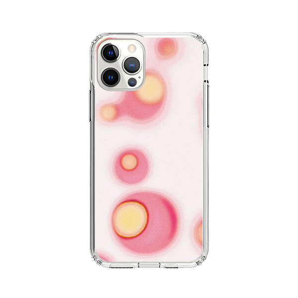 Abstract Pink and Yellow Blobs iPhone 12 Pro Case