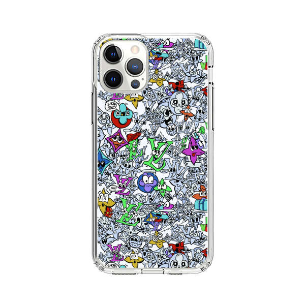 Colorful Cartoon Graffiti Pattern iPhone 12 Pro Case