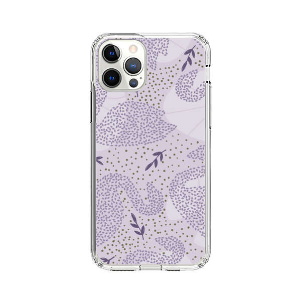 Lavender Swan Pattern iPhone 12 Pro Case