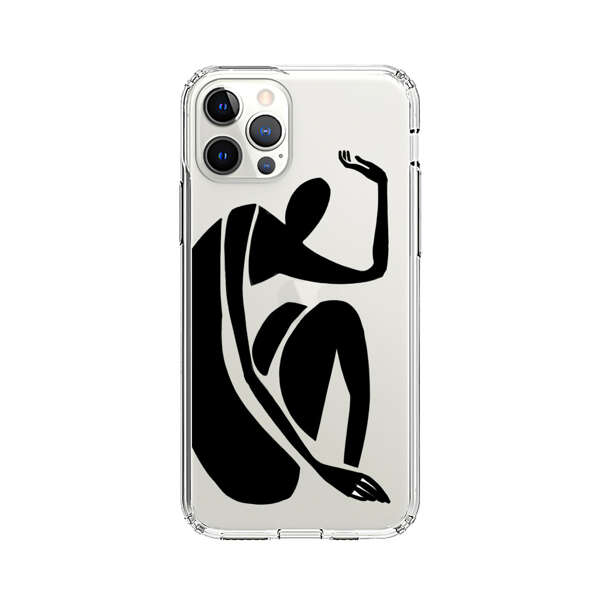 Minimalist Abstract Human Figure iPhone 12 Pro Case