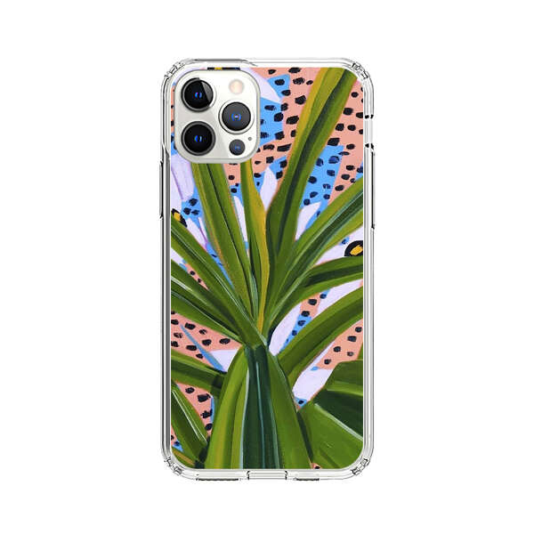 Tropical Leaves Abstract Pattern iPhone 12 Pro Case