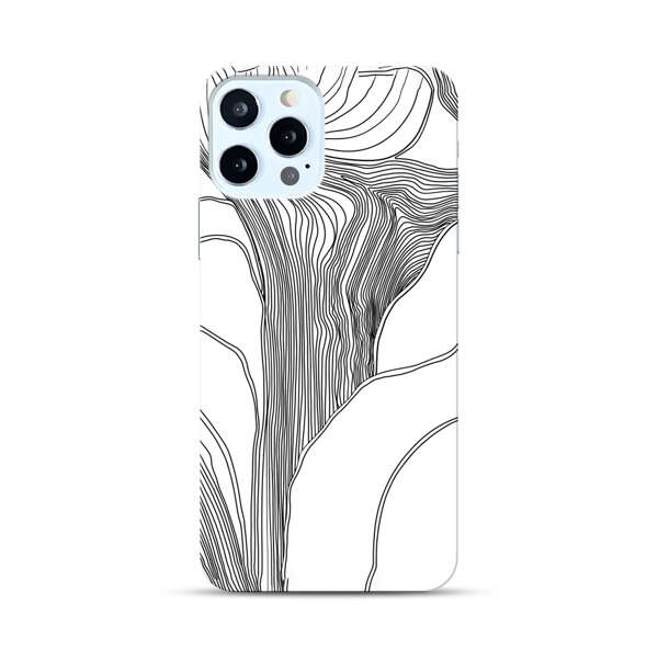 Abstract Line Art Design iPhone 12 Pro Hard Case