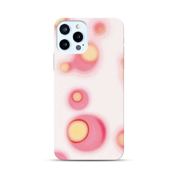 Abstract Pink and Yellow Blobs iPhone 12 Pro Hard Case