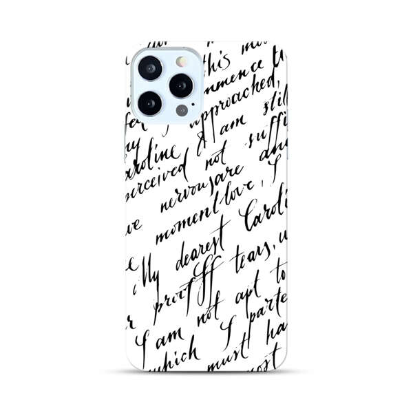 Handwritten Calligraphy iPhone 12 Pro Hard Case