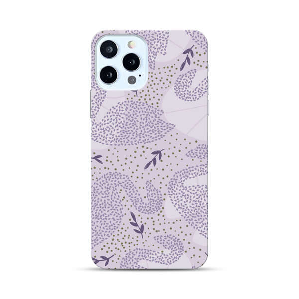 Lavender Swan Pattern iPhone 12 Pro Hard Case