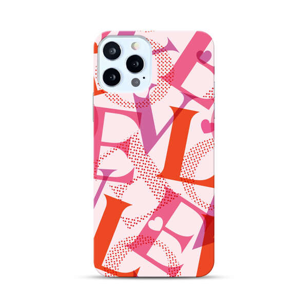 Love Colorful Letters Pattern iPhone 12 Pro Hard Case