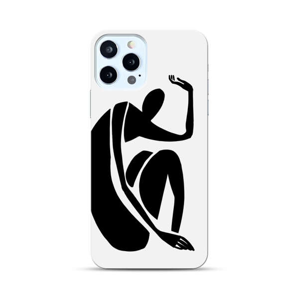 Minimalist Abstract Human Figure iPhone 12 Pro Hard Case