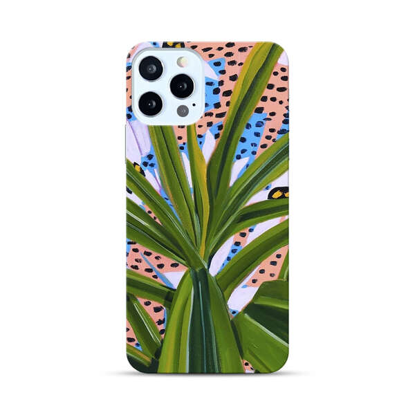 Tropical Leaves Abstract Pattern iPhone 12 Pro Hard Case