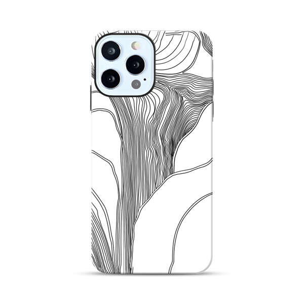 Abstract Line Art Design iPhone 12 Pro Impact Case
