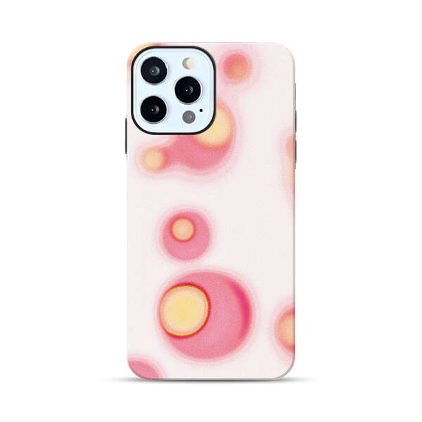 Abstract Pink and Yellow Blobs iPhone 12 Pro Impact Case