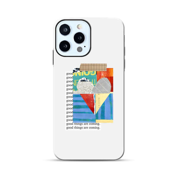 Colorful Abstract Collage with Geometric Shapes iPhone 12 Pro Impact Case