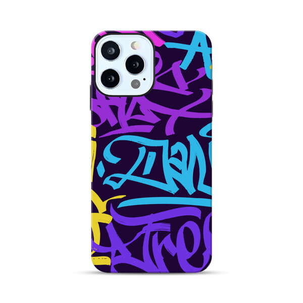 Colorful Graffiti Pattern iPhone 12 Pro Impact Case