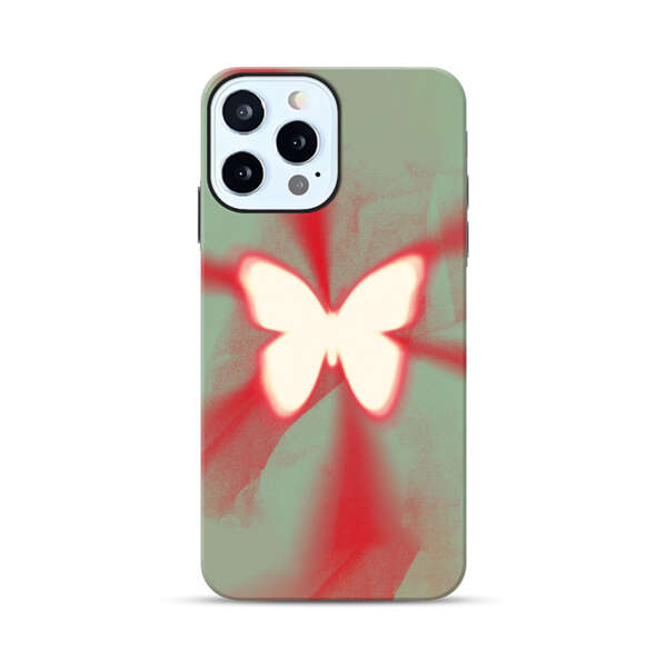 Glowing White Butterfly Abstract Radiant Design iPhone 12 Pro Impact Case
