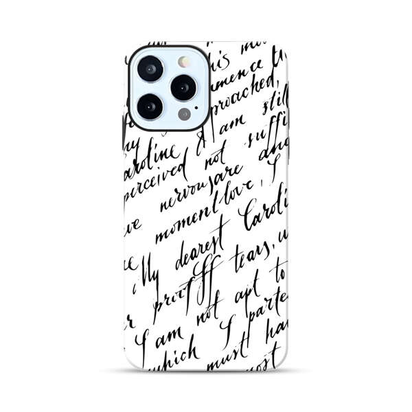 Handwritten Calligraphy iPhone 12 Pro Impact Case