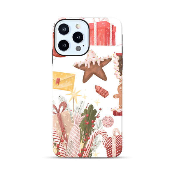Holiday Gingerbread Candy Cane Gifts iPhone 12 Pro Impact Case