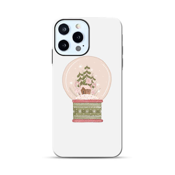 Holiday Snow Globe with Gingerbread House iPhone 12 Pro Impact Case