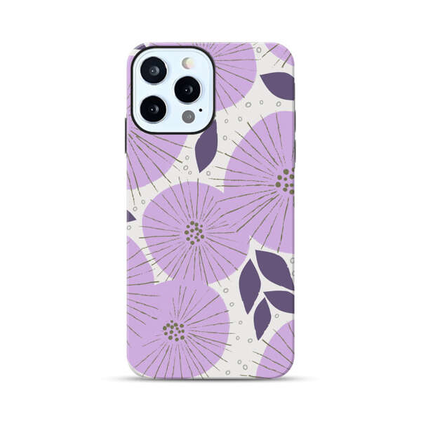 Lavender Flower Pattern iPhone 12 Pro Impact Case