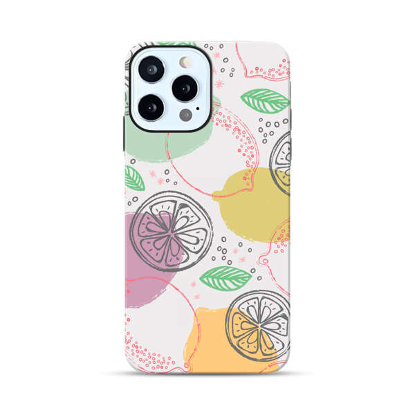 Lemon Colorful Abstract Pattern iPhone 12 Pro Impact Case