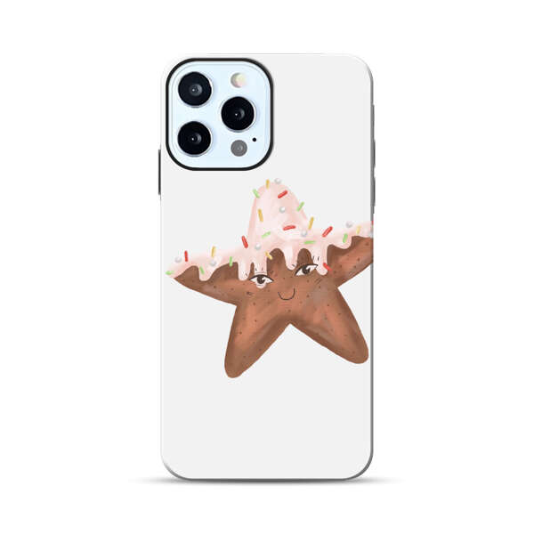 Smiling Gingerbread Star Cookie iPhone 12 Pro Impact Case
