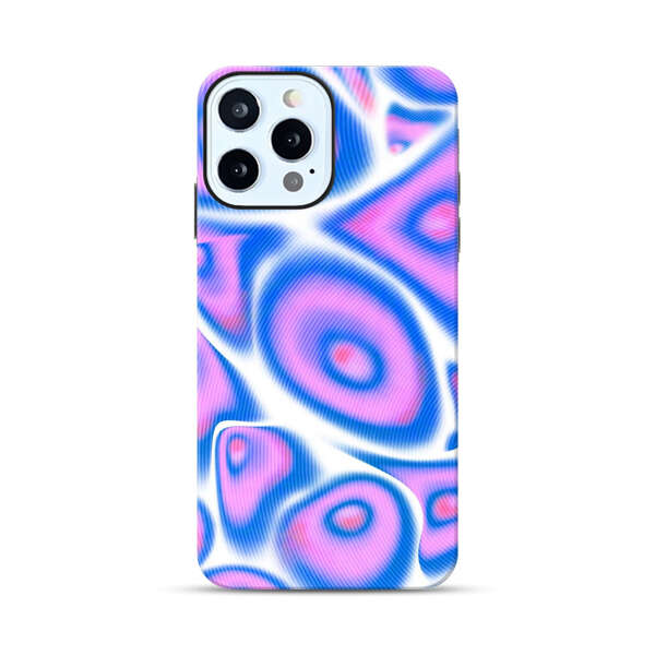 Vibrant Abstract Pink and Blue Swirl Pattern iPhone 12 Pro Impact Case