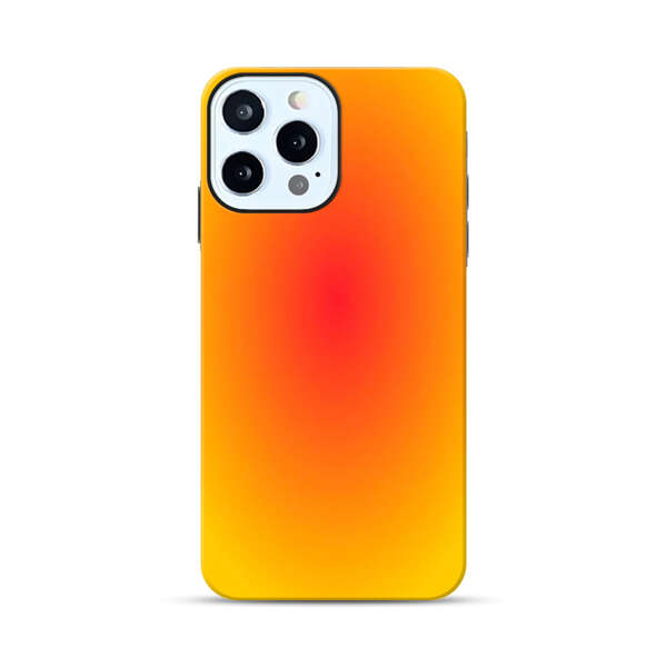 Vibrant Red Focal Point with Yellow Gradient Background iPhone 12 Pro Impact Case