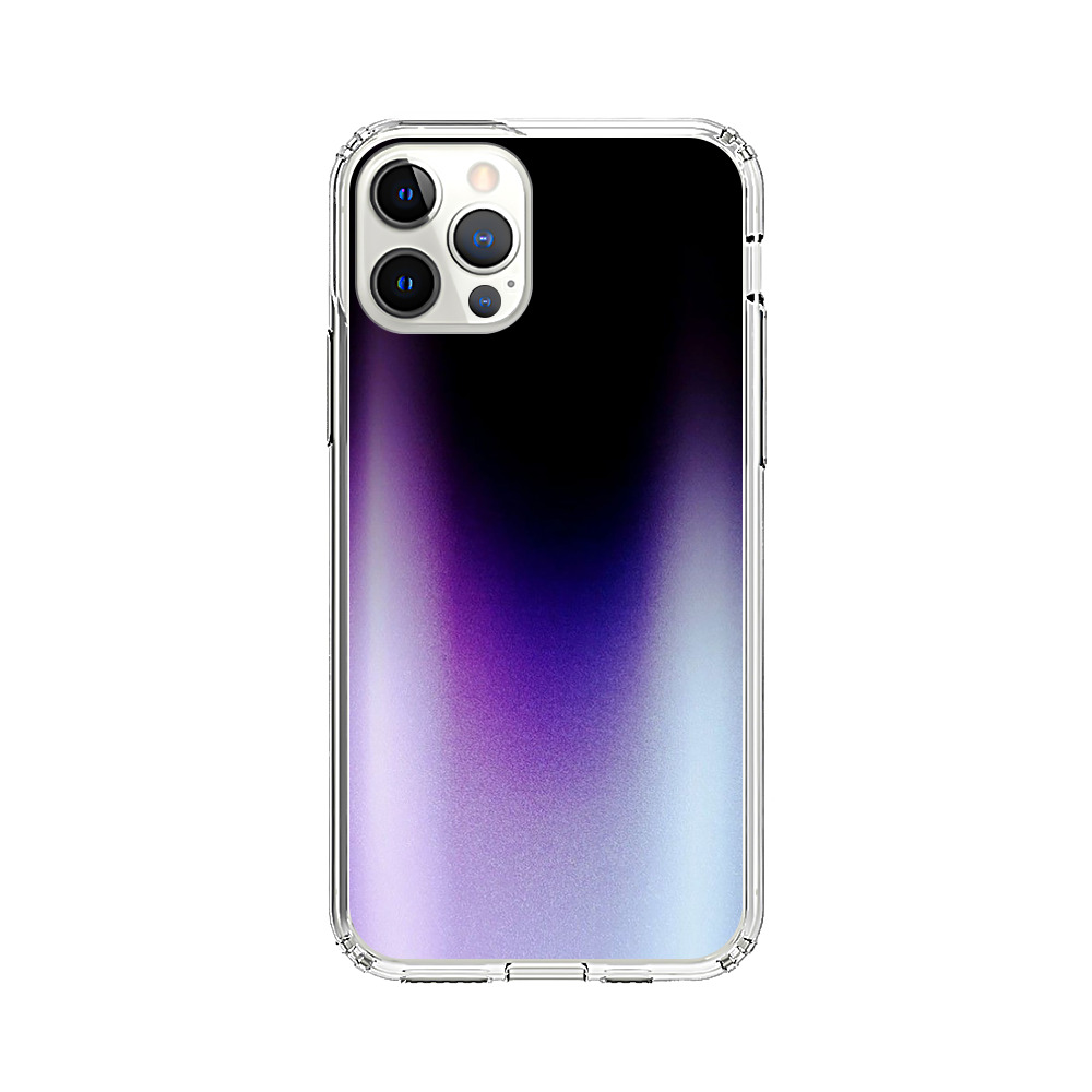 Purple Blue Gradient Flame iPhone 12 Pro Max Case