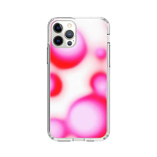 Abstract Pink and Red Blurry Circles iPhone 12 Pro Max Case