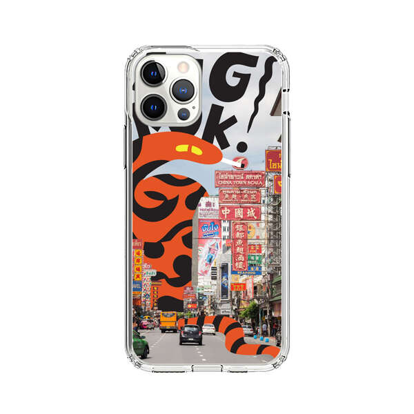 Bangkok Chinatown Snake Street Scene iPhone 12 Pro Max Case