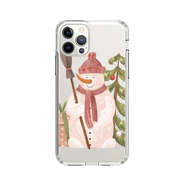Charming Winter Snowman Illustration iPhone 12 Pro Max Case