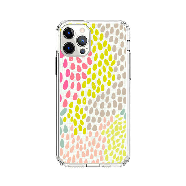 Colorful Abstract Teardrop Pattern iPhone 12 Pro Max Case