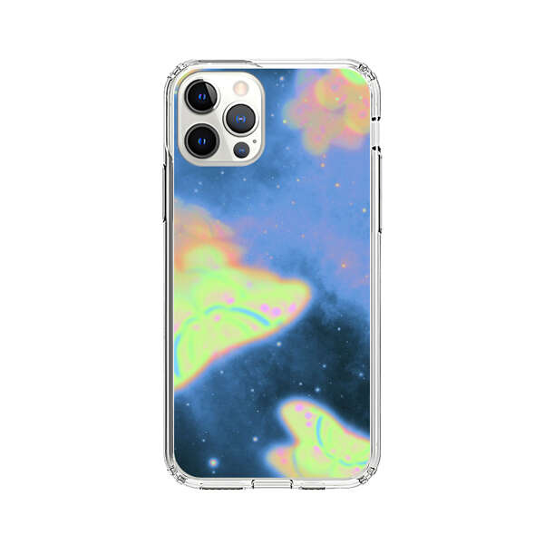 Dreamy Glowing Cosmic Butterflies iPhone 12 Pro Max Case