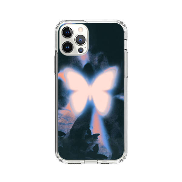 Glowing White Butterfly iPhone 12 Pro Max Case