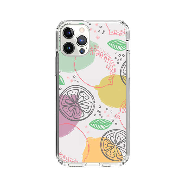 Lemon Colorful Abstract Pattern iPhone 12 Pro Max Case