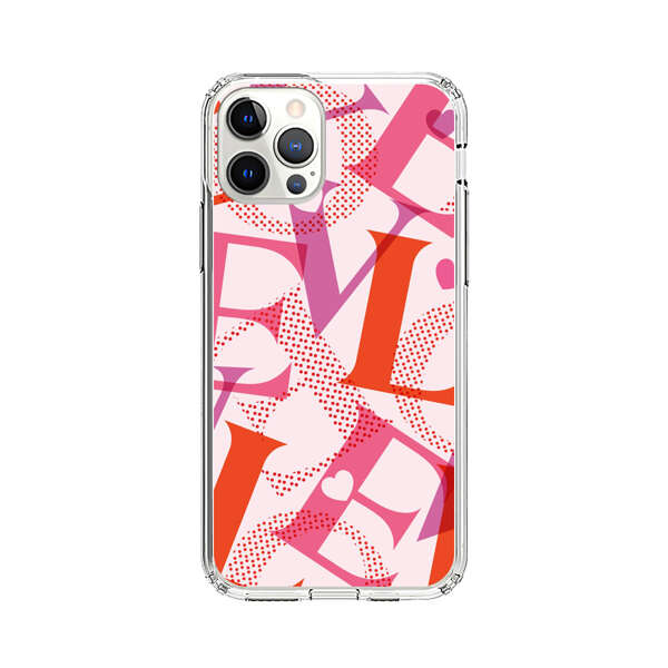 Love Colorful Letters Pattern iPhone 12 Pro Max Case
