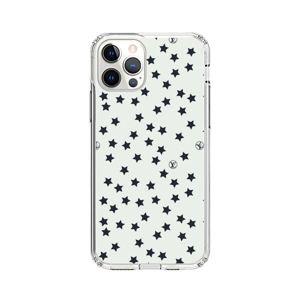 Minimalist Black Stars Pattern iPhone 12 Pro Max Case