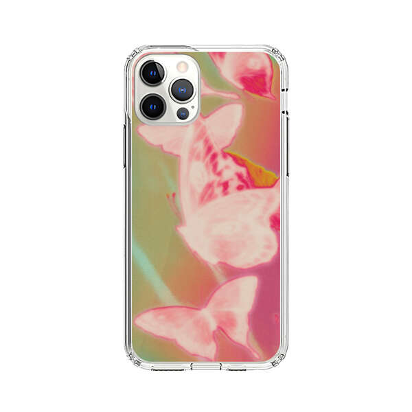 Pink Butterflies Dreamy Colorful Background iPhone 12 Pro Max Case