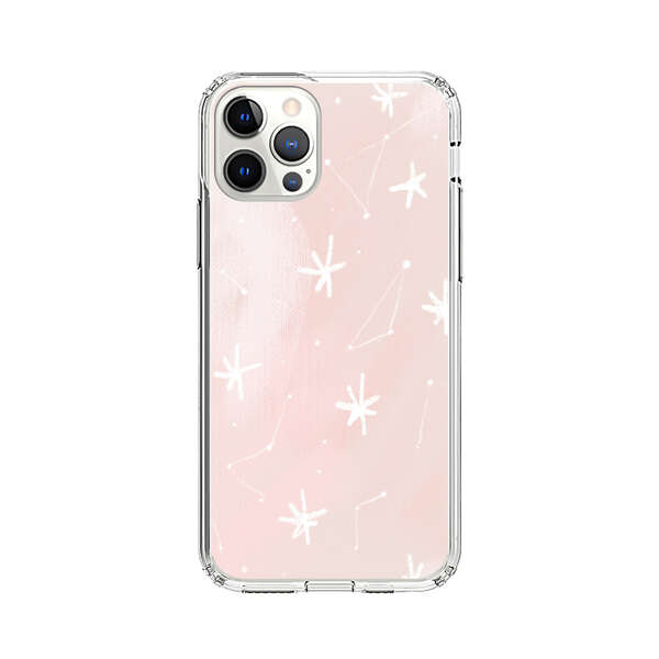 Pink Stars and Constellation Pattern iPhone 12 Pro Max Case