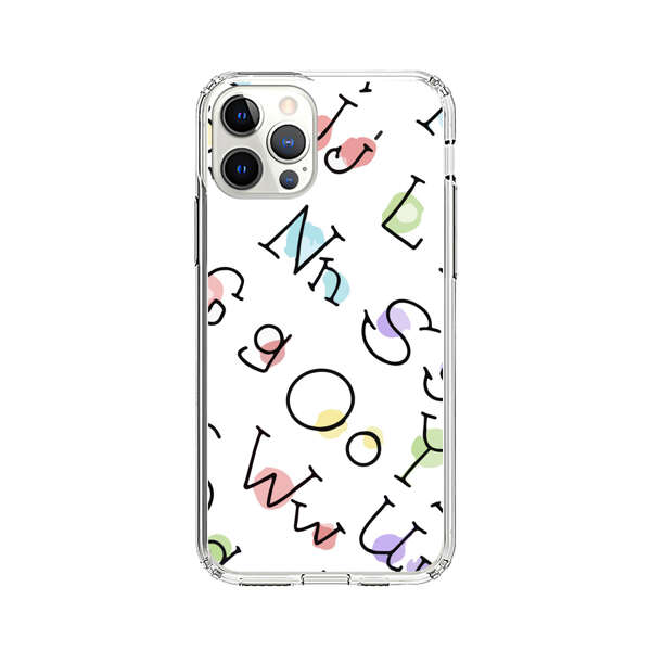Playful Alphabet Pattern with Colorful Letters iPhone 12 Pro Max Case