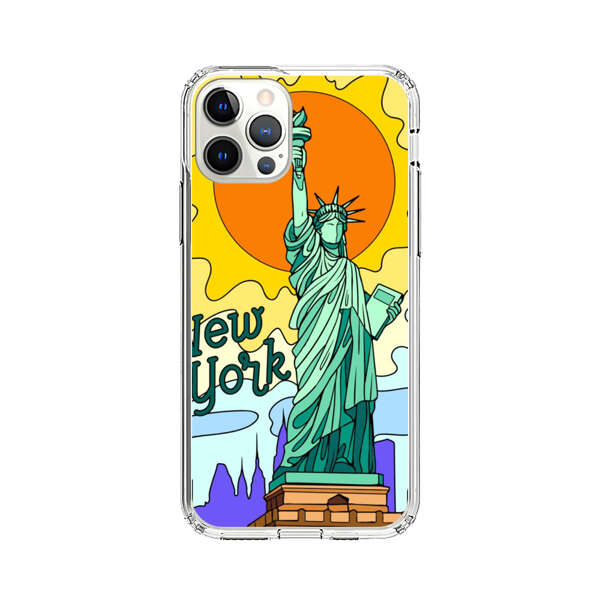 Statue of Liberty New York Artistic Sun iPhone 12 Pro Max Case