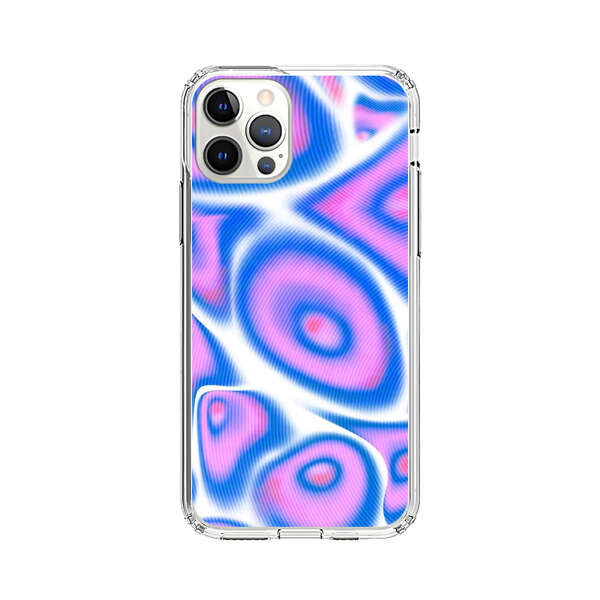 Vibrant Abstract Pink and Blue Swirl Pattern iPhone 12 Pro Max Case