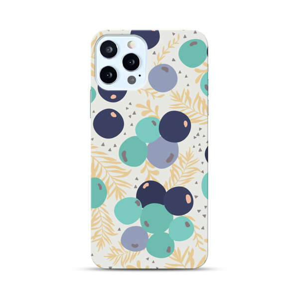 Abstract Berries Pattern iPhone 12 Pro Max Hard Case
