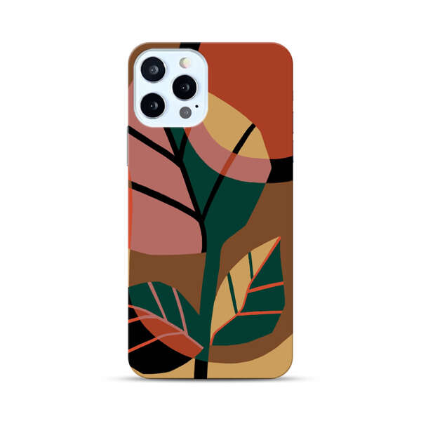 Abstract Geometric Leaves Design iPhone 12 Pro Max Hard Case