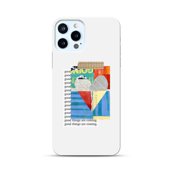 Colorful Abstract Collage with Geometric Shapes iPhone 12 Pro Max Hard Case