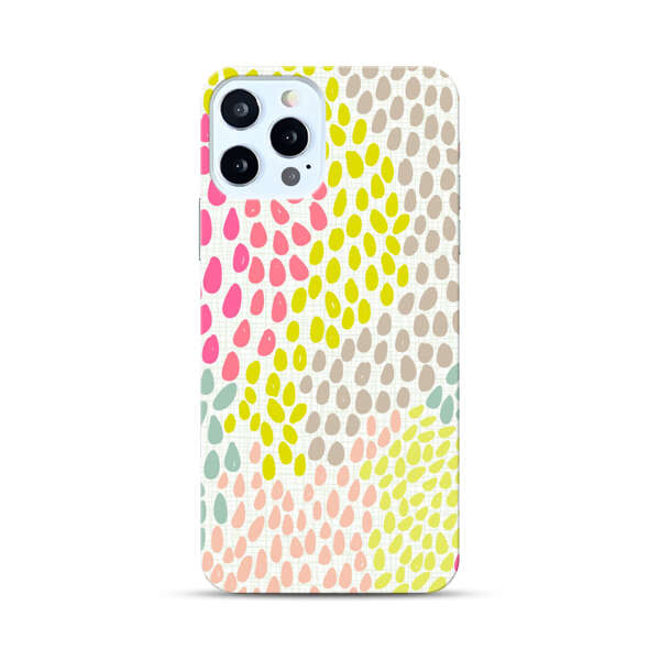 Colorful Abstract Teardrop Pattern iPhone 12 Pro Max Hard Case
