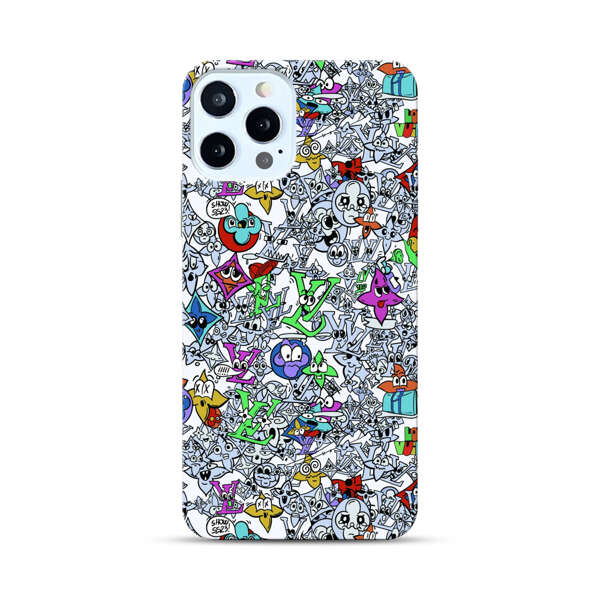 Colorful Cartoon Graffiti Pattern iPhone 12 Pro Max Hard Case