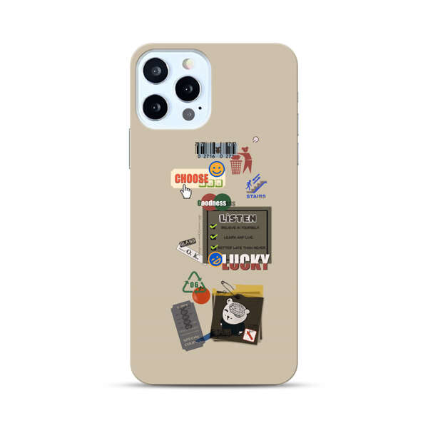 Creative Collage of Motivational Elements iPhone 12 Pro Max Hard Case