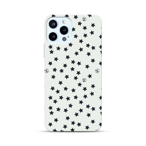 Minimalist Black Stars Pattern iPhone 12 Pro Max Hard Case