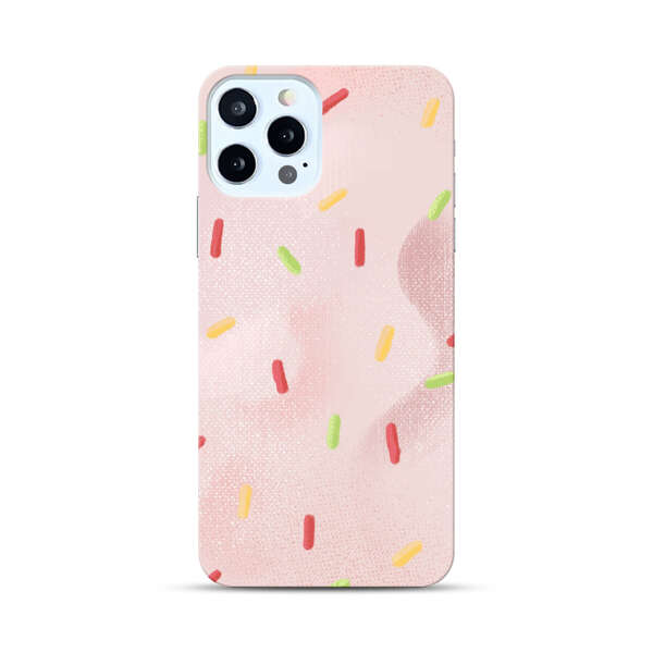 Pastel Pink Sprinkles Pattern iPhone 12 Pro Max Hard Case