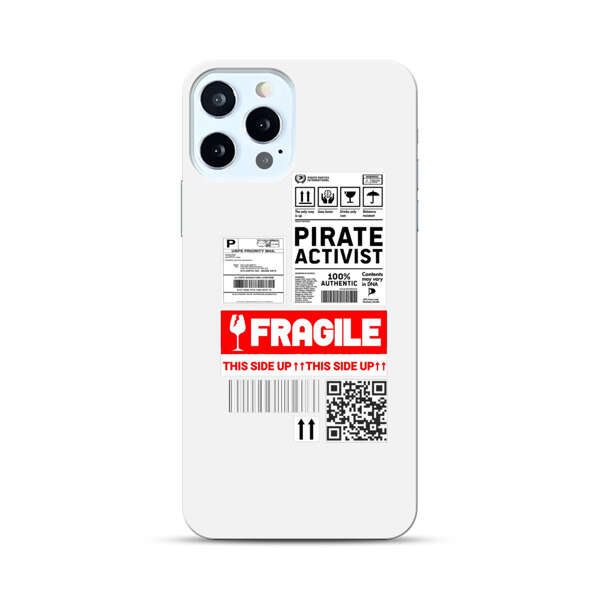 Pirate Activist Fragile Shipping Label iPhone 12 Pro Max Hard Case
