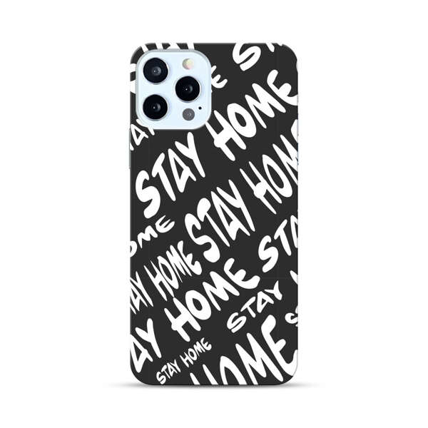 Stay Home Pattern iPhone 12 Pro Max Hard Case